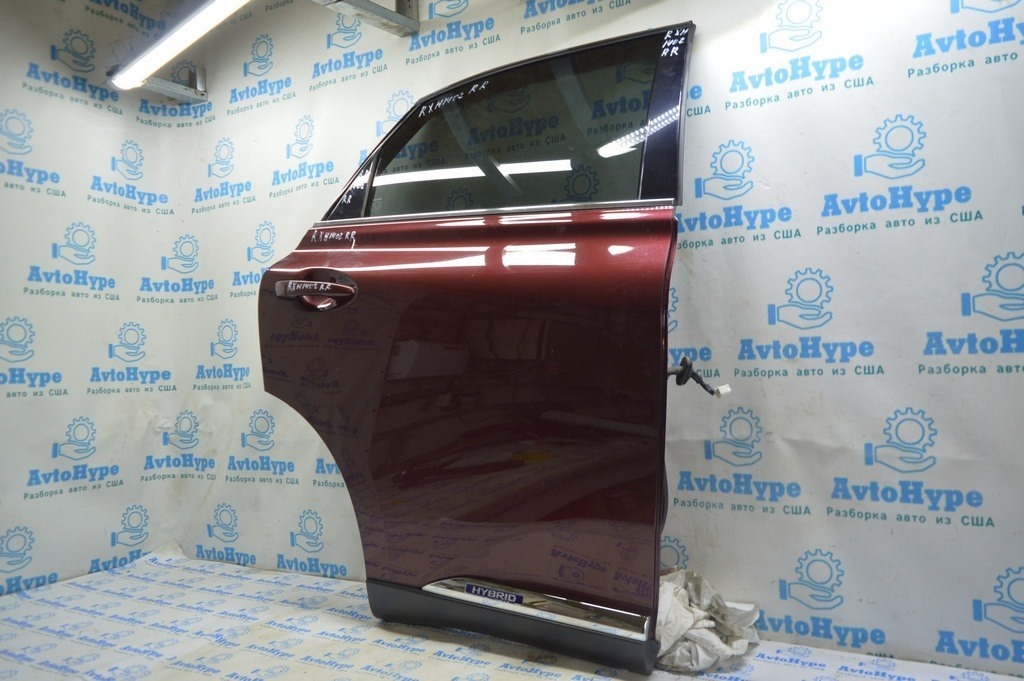 Дверь голая зад прав Lexus RX350 RX450h 10-15 бордовый цвет код 3S0 (02) — фото 2