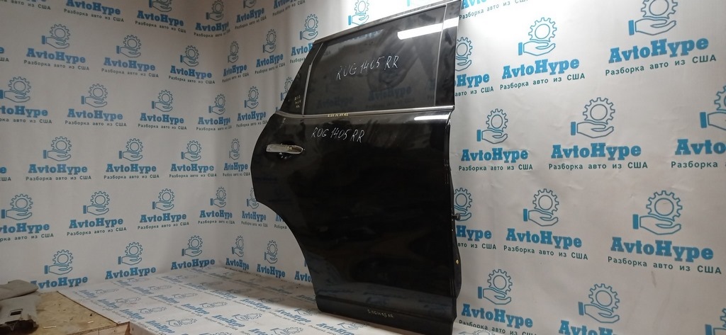 Дверь голая зад прав Nissan Rogue 14- (05) черный,цвет KH3