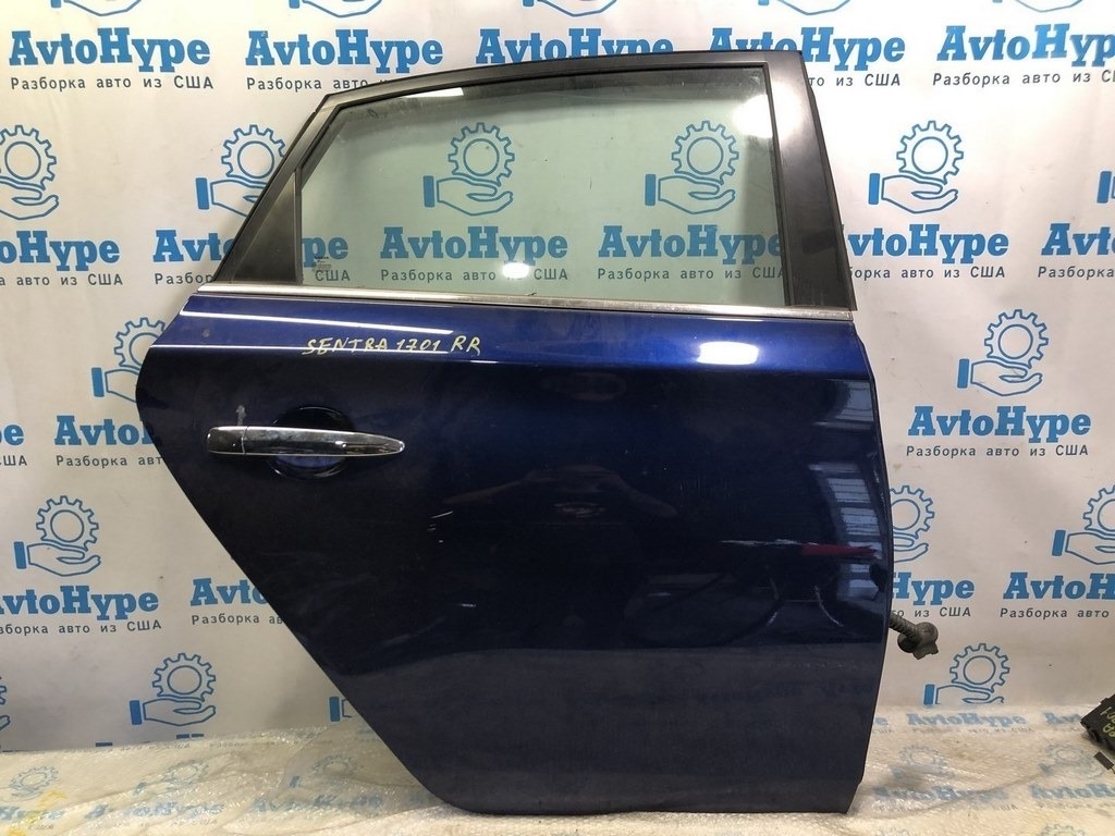 Дверь голая зад прав Nissan Sentra 15-19 (01) синяя цвет RAY
