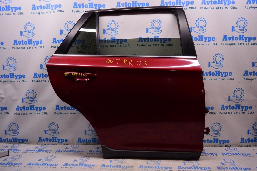 Дверь голая зад прав Subaru Outback 15-19 (03) бордовый цвет