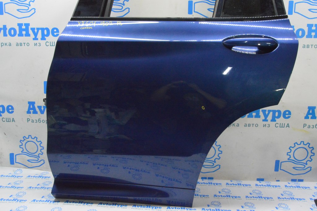 Дверь голая задняя левая BMW X3 G01 18-23 (02) цвет phytonic-blau metallic — фото 2