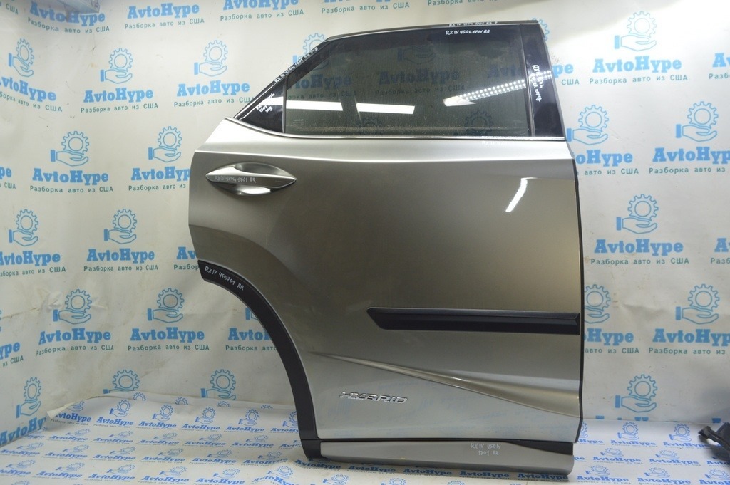 Дверь голая задняя правая Lexus RX350 RX450h 16-22 серебро 1J7 (01)