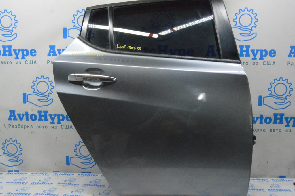 Дверь голая задняя правая Nissan Leaf 18- графит (02) в цвет