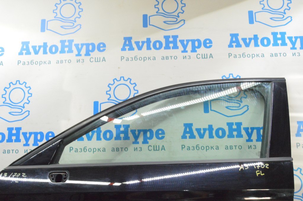 Дверь в сборе перед лев Audi A3 8V 15-20 (02) черный LY9B, тычки, царапины — фото 4