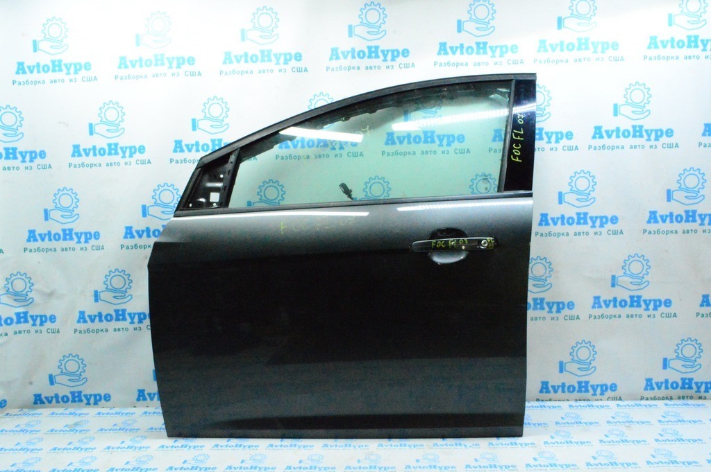 Дверь в сборе перед лев Ford Focus mk3 11-18 (07) цвет J7 без зеркала и карты