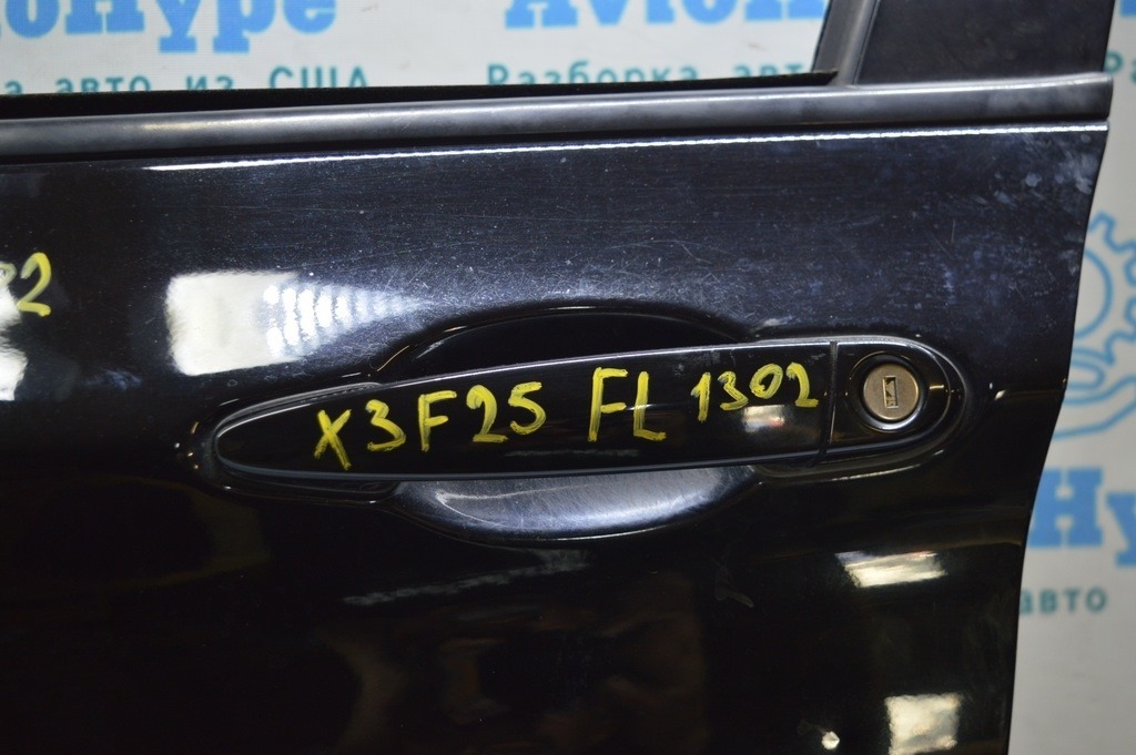Дверь в сборе передняя левая BMW X3 F25 11-17 (01) черный цвет без динамика карты и зеркала — фото 4