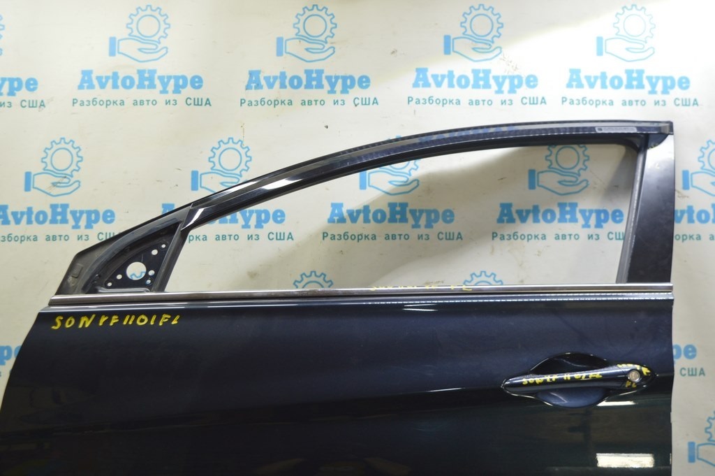 Дверь в сборе передняя левая Hyundai Sonata 11-15 (01) цвет T3U без зеркала и стеклопод. — фото 2