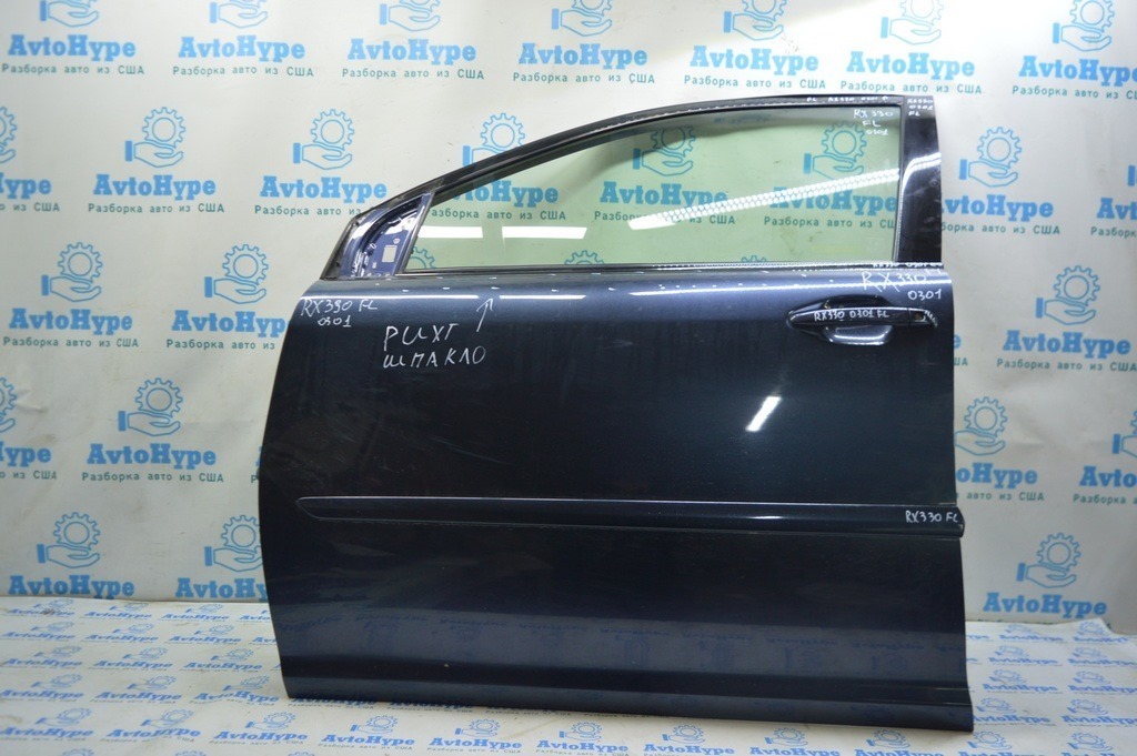 Дверь в сборе передняя левая Lexus RX300 RX330 RX350 RX400h 04-09 (01) крашеная без ограничит