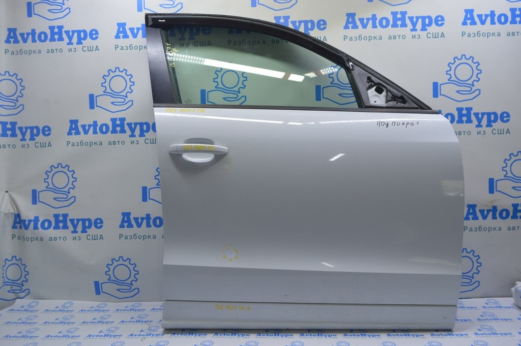 Дверь в сборе передняя правая Audi Q5 8R 09-17 keyless белая (01)