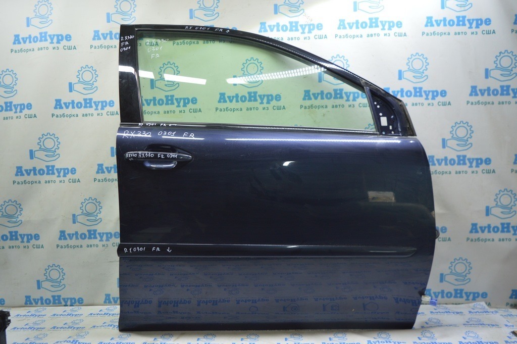 Дверь в сборе передняя правая Lexus RX300 RX330 RX350 RX400h 04-09 (01) в цвет,синий,идеал