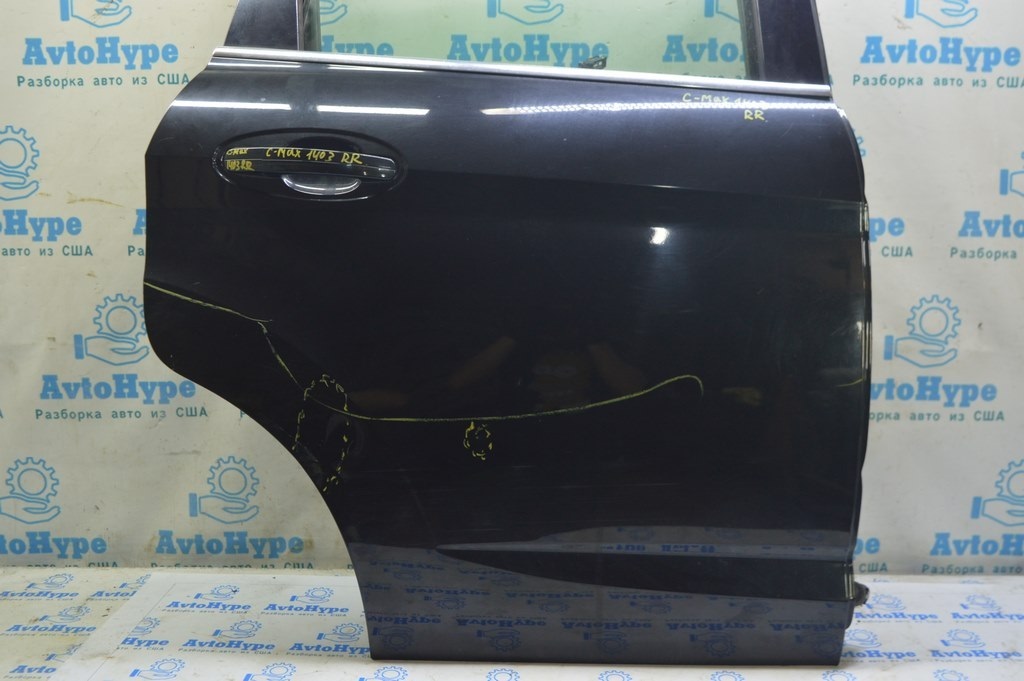 Дверь в сборе задняя правая Ford C-max MK2 13- (03) тычки с блоком управления