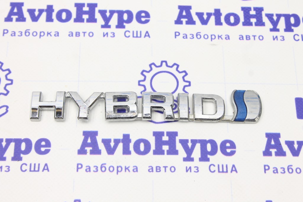 Емблема напис крила HYBRID передня права Toyota Venza 21-21 (01) дефект хрому