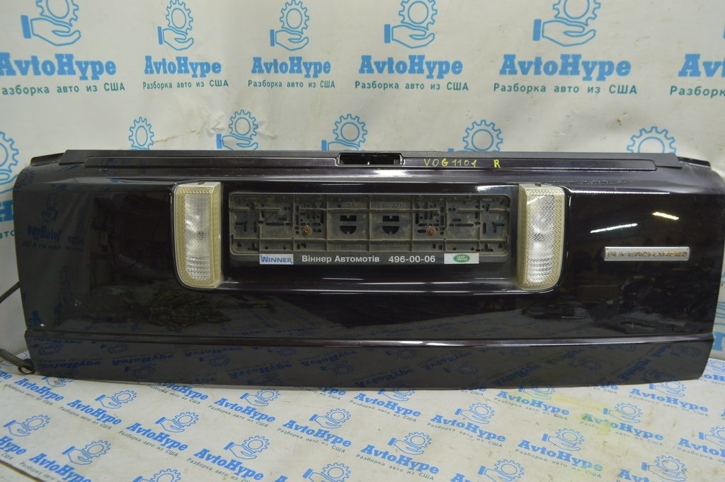 Эмблема надпись "Supercharged" двери багажника Range Rover VOG L322 02-12