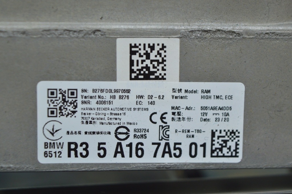 EXCHANGE RECEIVER AUDIO MODULE BMW X3 G01 18-21 (01) r35a167a501 — фото 2
