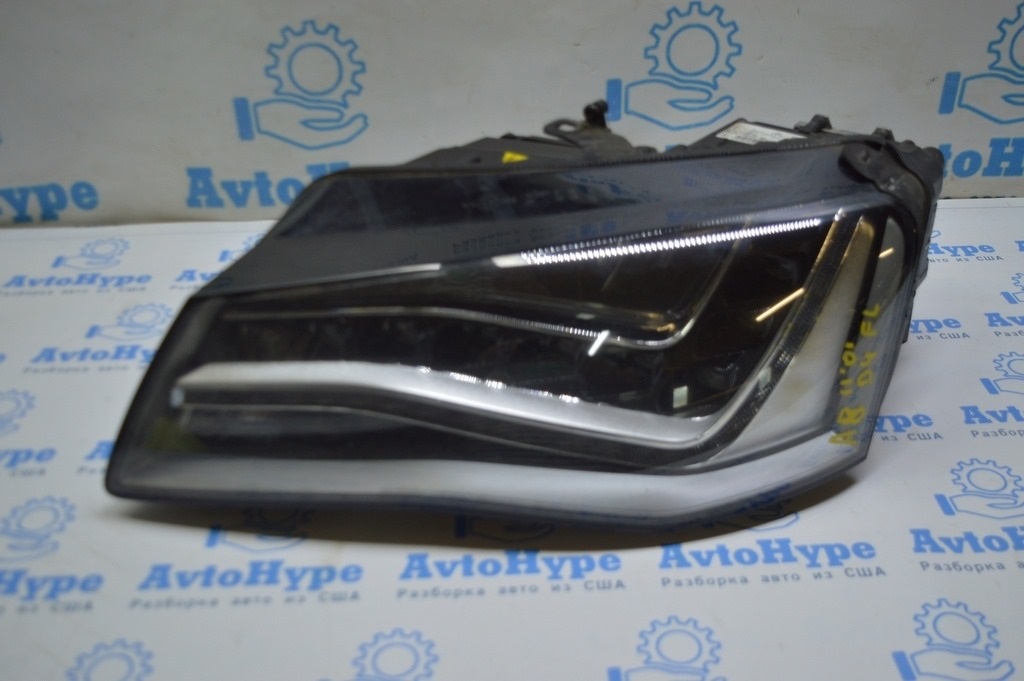 Фара передняя левая Audi A8 D4 10-13 дорест LED (01) в cборе с блоками 4H0907472A европа — фото 2