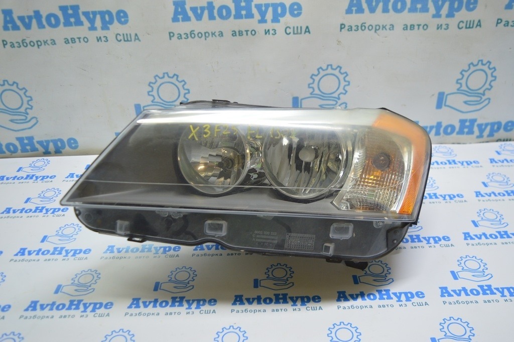 Фара передняя левая BMW X3 F25 11-14 дорест галоген (02)