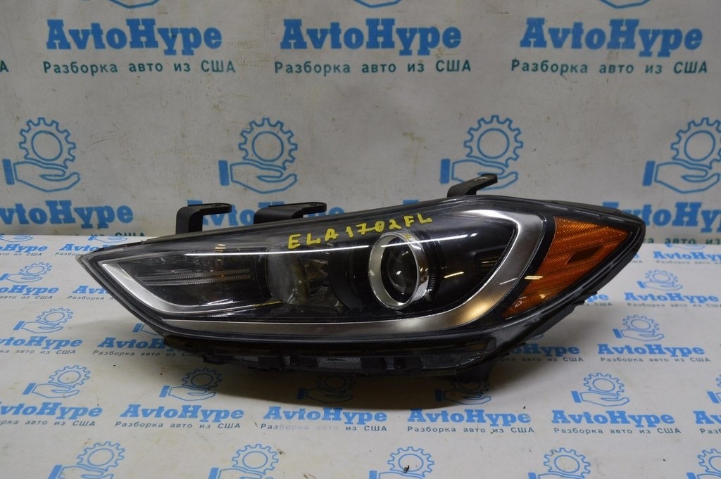 Фара передняя левая HYUNDAI ELANTRA AD 17-18 дорест галоген (02)