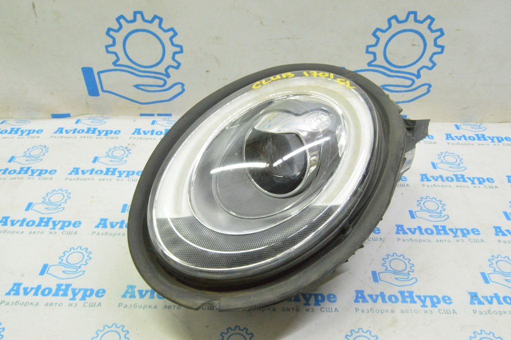 Фара передняя левая Mini Cooper Clubman 16-19 LED (01) песок, слом крепл, пробит корпус