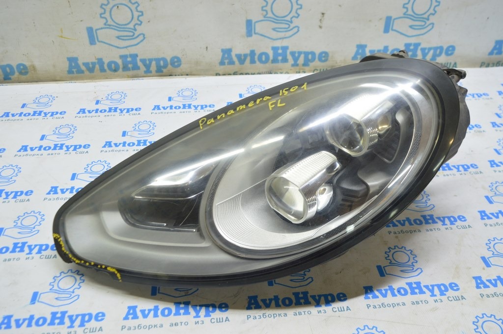 Фара передняя левая Porsche Panamera 14-16 LED (01) стекло под замену 97063107154
