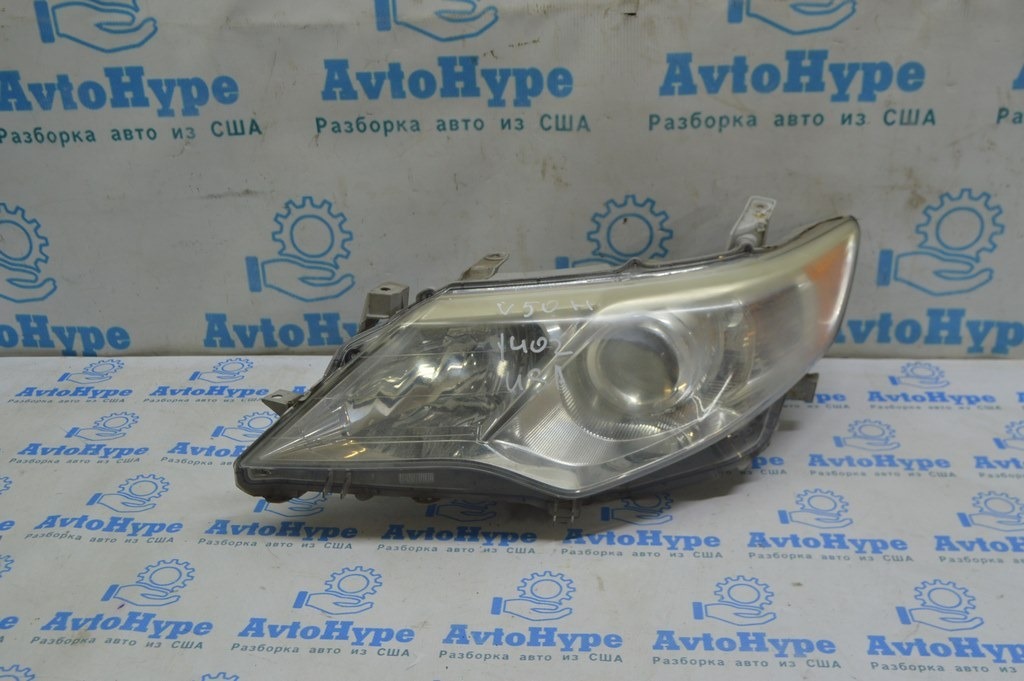 Фара передняя левая Toyota Camry v50 12-14 голая usa XLE, под полировку, деланная (02)