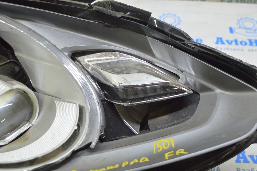 Фара передняя правая Porsche Panamera 14-16 LED (01) разбито стекло, корпус — фото 4