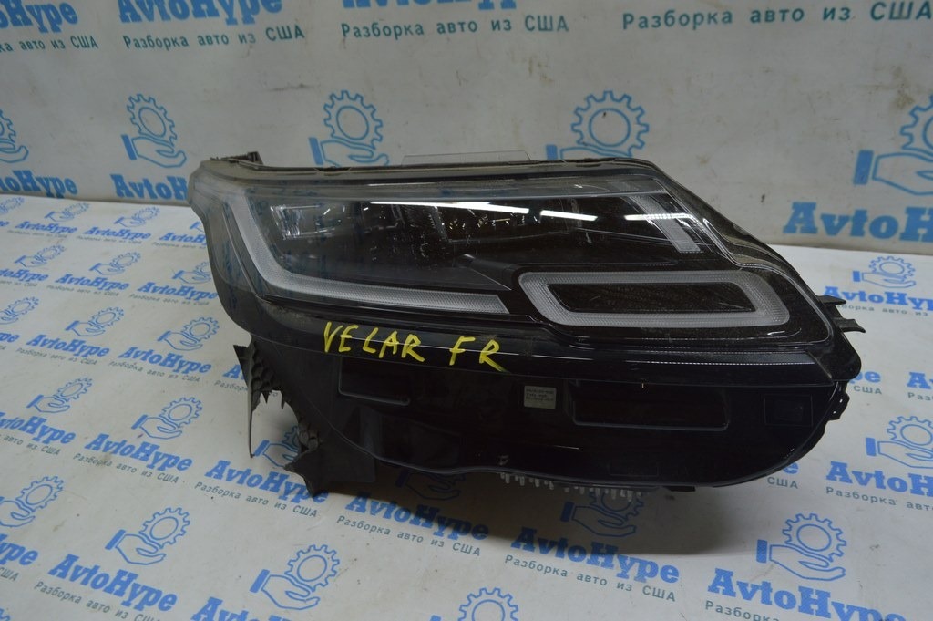 Фара передняя правая Range Rover Velar L560 17- LED L8A2-13W029-LA (01) слом креп, паянная