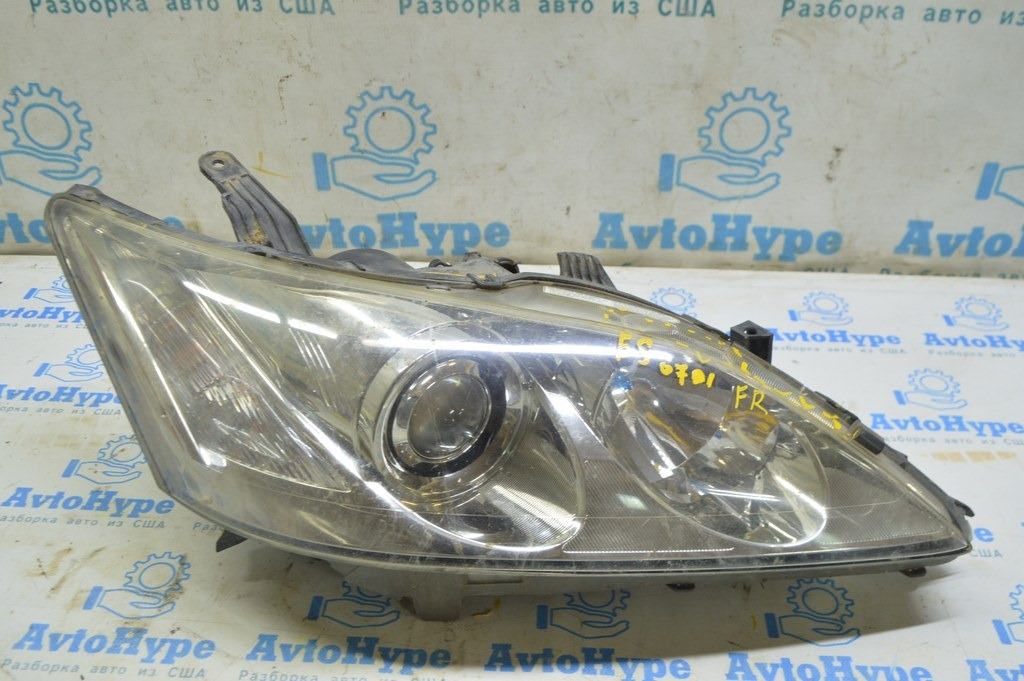 Фара передняя правая в сборе Lexus ES350 07-09 ксенон, адаптив (01) трещины
