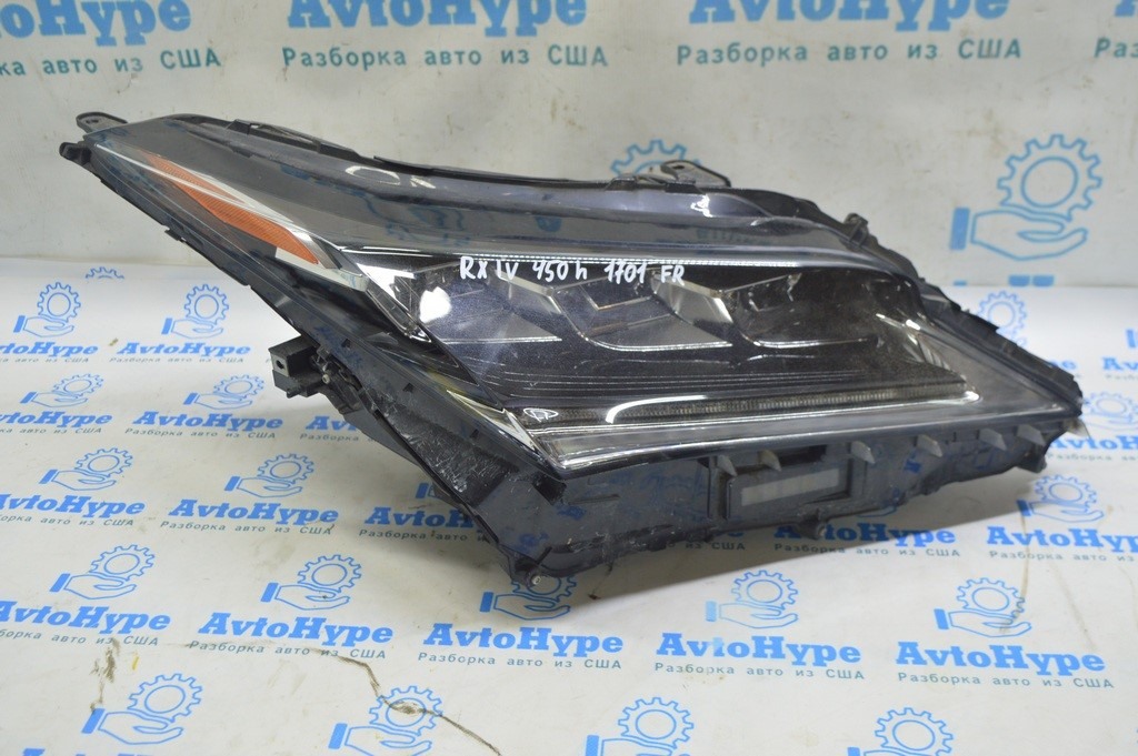 Фара передняя правая в сборе Lexus RX350 RX450h 16-19 с AFS LED 3 линзы