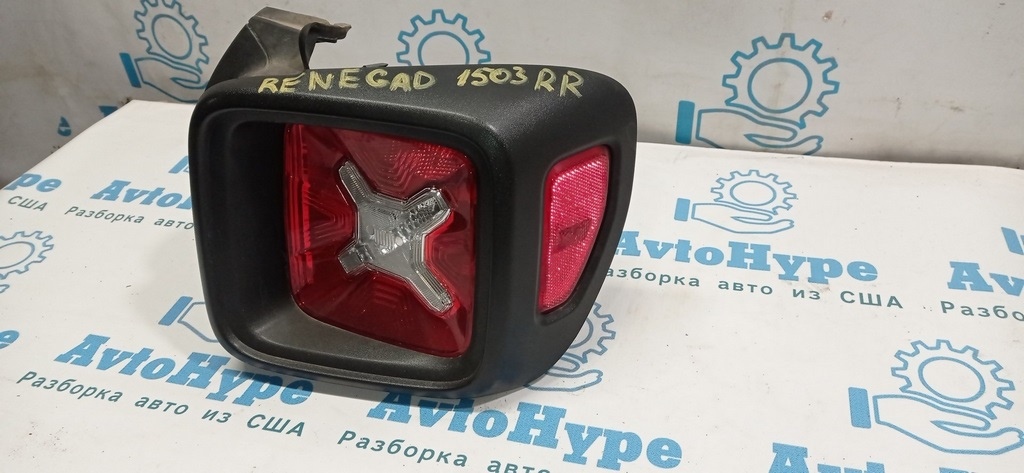 Фонарь правый Jeep Renegade 15-18 дорест черное обрамление (03) — фото 2
