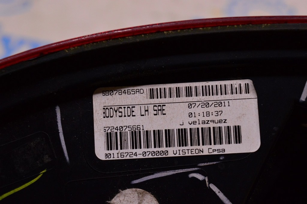 Фонарь внешний (крыло) левый Dodge Journey 11- LED (04) — фото 3