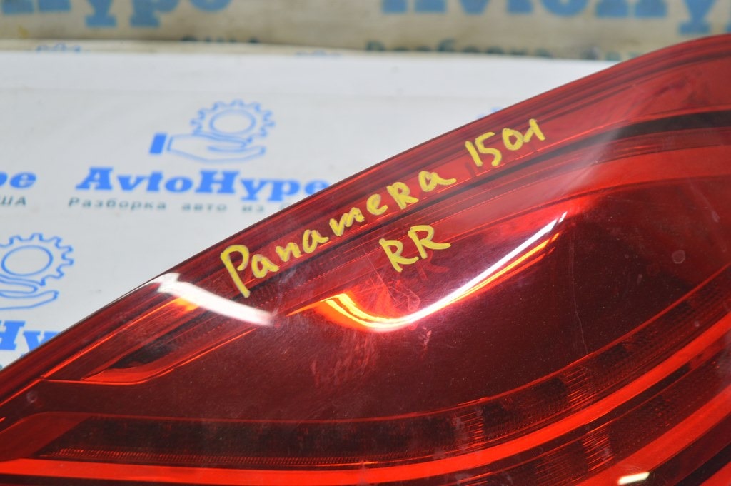 Фонарь внешний (крыло) правый Porsche Panamera 14-16 (01) светлый рест — фото 2