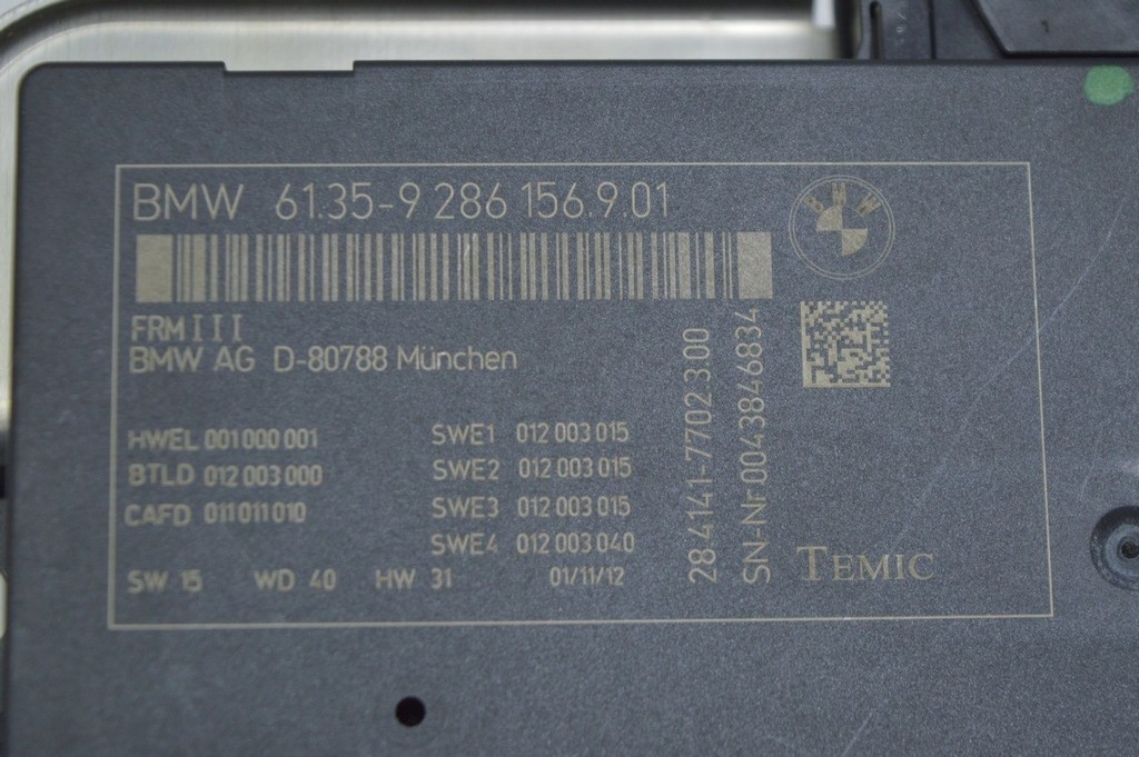 FOOTWELL FRM III CONTROL UNIT MODULE BMW X3 F25 11-17 (02) — фото 3