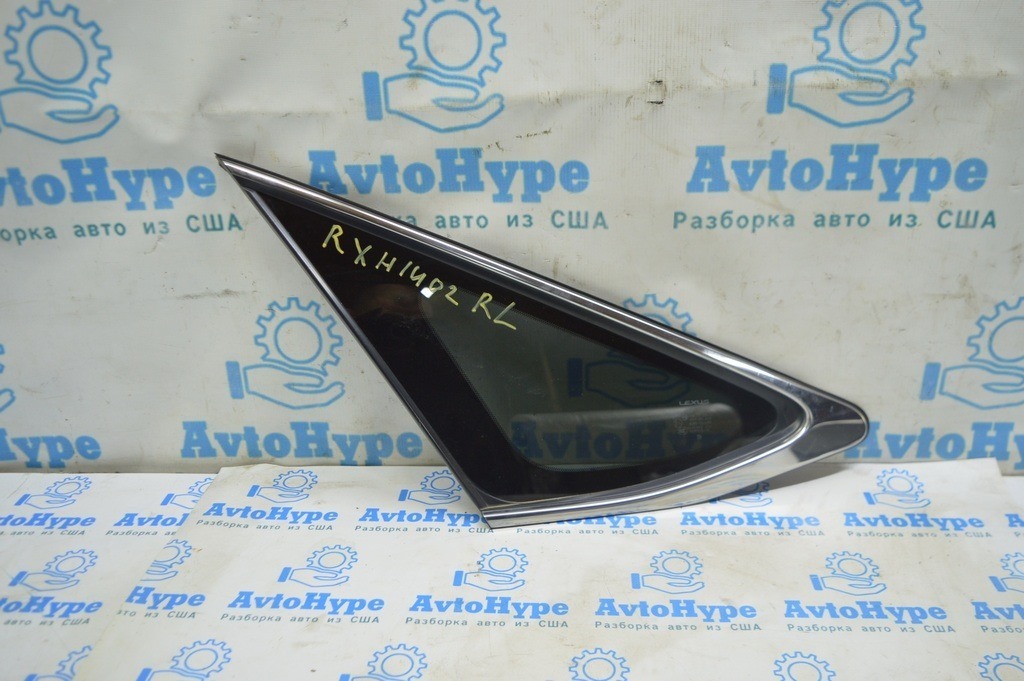 Форточка глухое стекло задняя левая Lexus RX350 RX450h 10-15 хром (02)