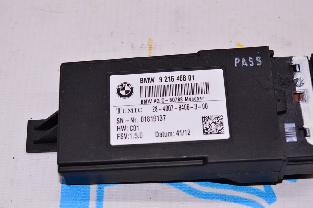 FRONT SEAT CONTROL MODULE BMW X3 F25 11-17 (01) — фото 3