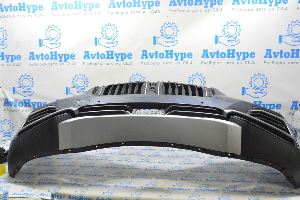 Губа переднего бампера BMW X5 G05 19-23 структура