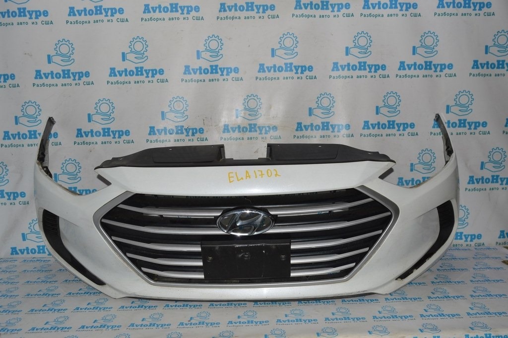 Губа переднего бампера Hyundai Elantra AD 17-18 дорест