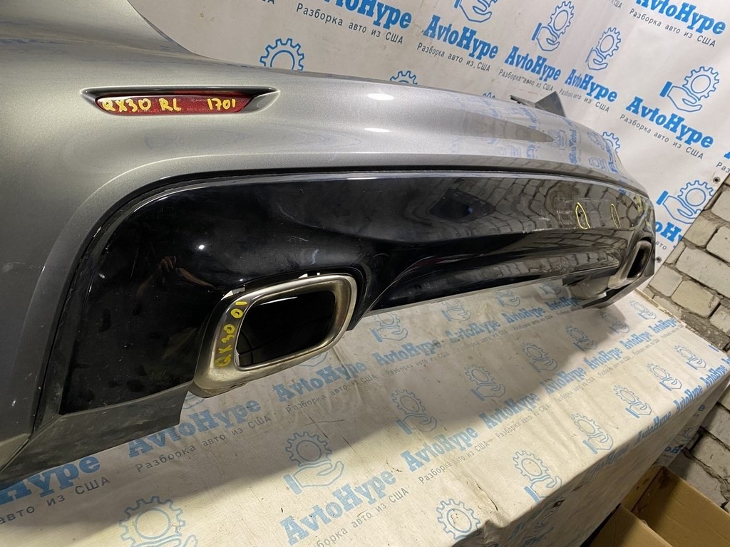Губа заднего бампера черн глянец Infiniti QX30 17- S (01) царапана — фото 2