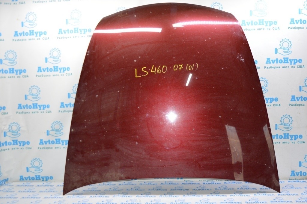 Капот голый Lexus LS460 LS600h 07-12 красный (01)