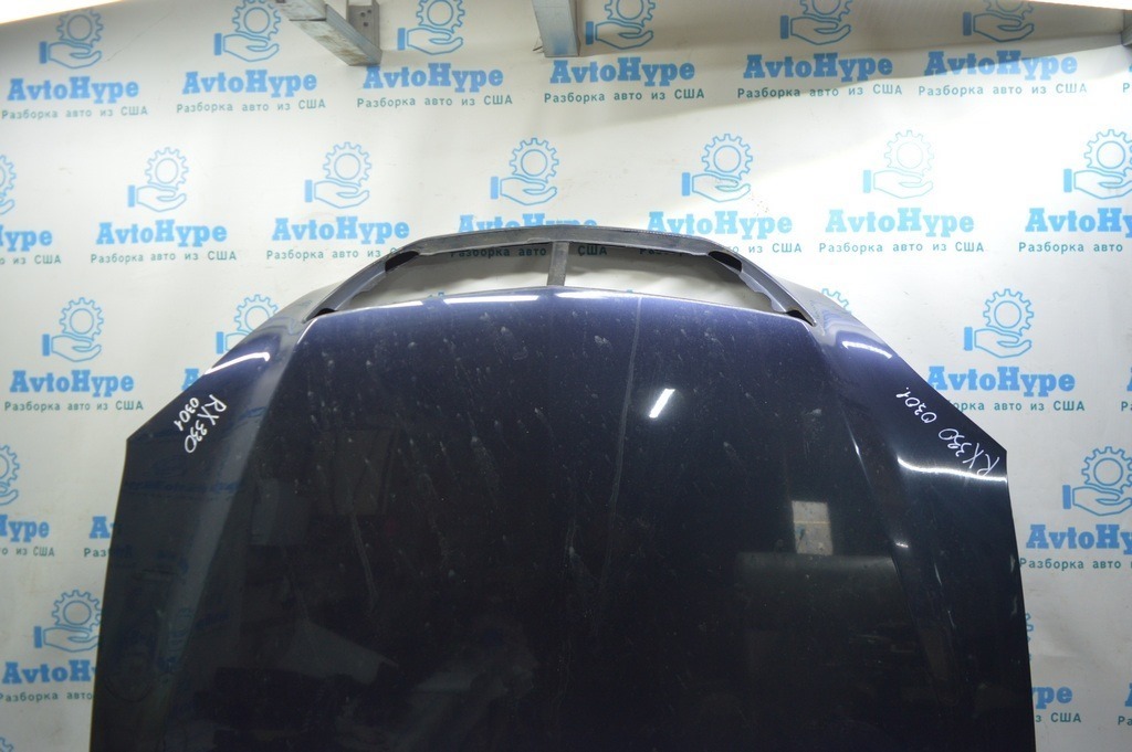 Капот голый Lexus RX300 RX330 RX350 RX400h 04-09 (01) в цвет,синий,идеал — фото 2
