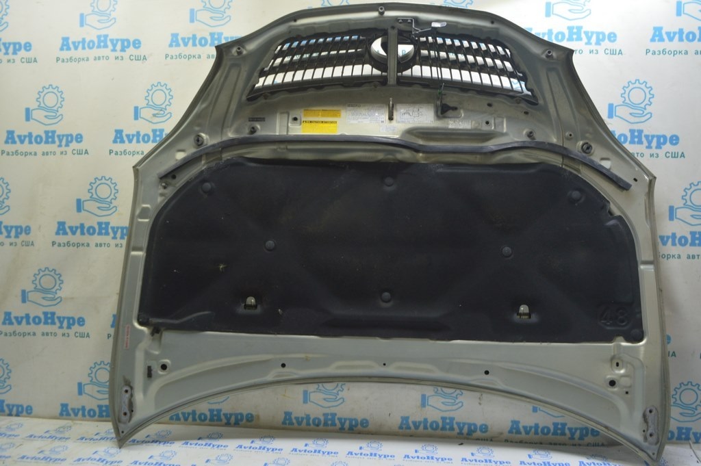 Капот голый Lexus RX300 RX330 RX350 RX400h 04-09 (02) серебро — фото 2