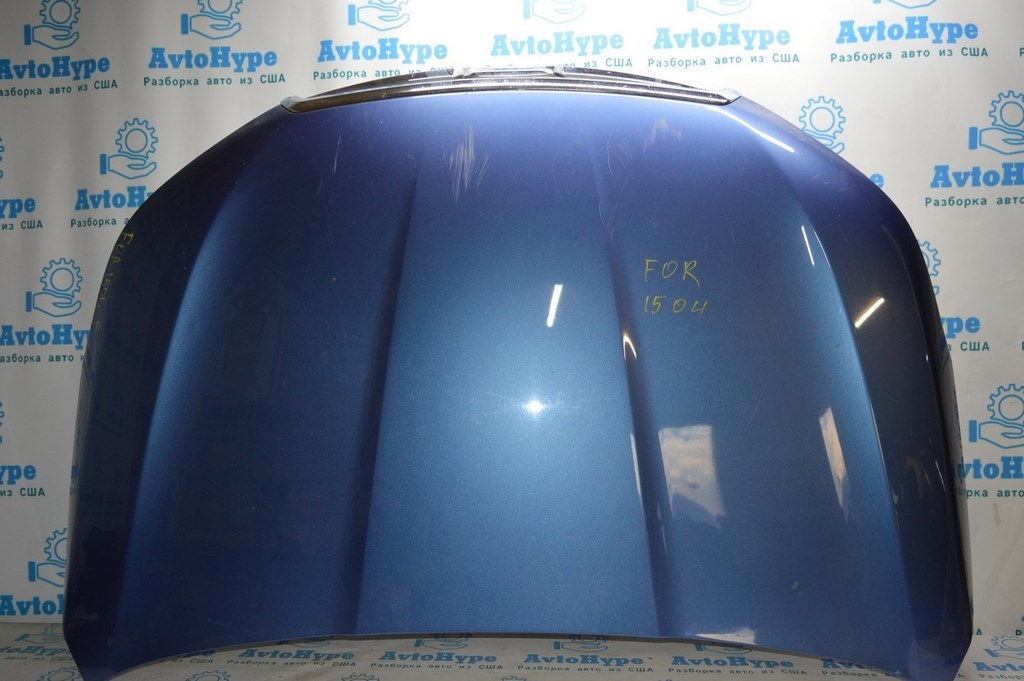 Капот голый Subaru Forester 14-18 SJ (04) синий цвет