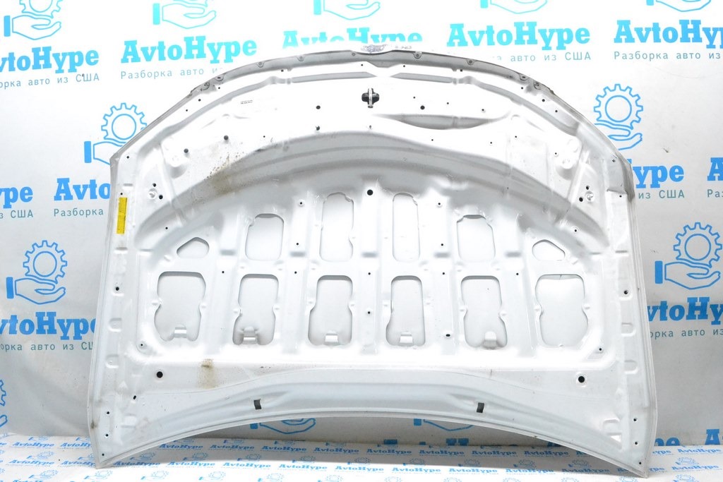 Капот голий Toyota Camry v55 14-18 XV50 / XV55 рестайлінг Європа білий Ліквід 4 з молдингом — фото 2