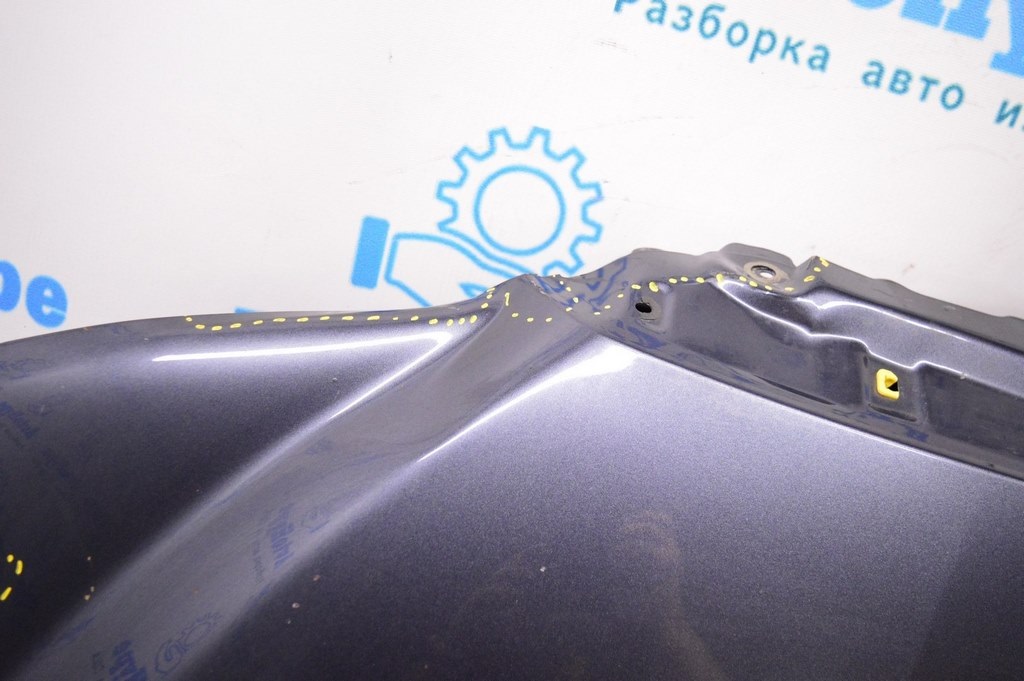 Капот голый Toyota Sequoia 2008-2022 (01) цвет графит 1F9 деф.замят слева — фото 3