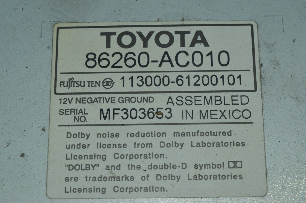 Кассетник проигрыватель Toyota Avalon 05-12 JBL (01) — фото 2