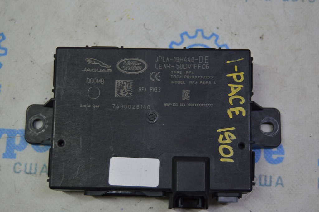 Keyless Entry Module Jaguar I-Pace 19-25 T4K6115 (01)