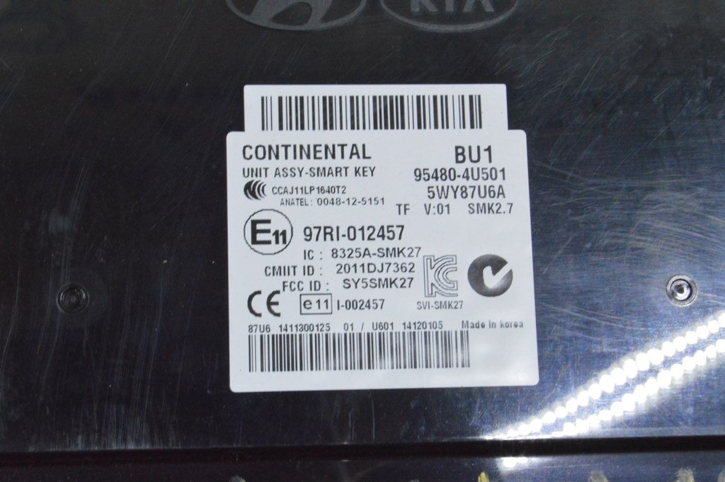 Keyless Entry Module Kia Optima 11-15 (04) — фото 2