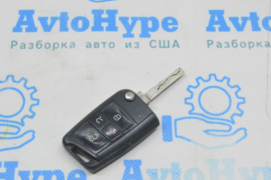 Ключ VW Jetta 19- раскладной 4 кнопки — фото 3