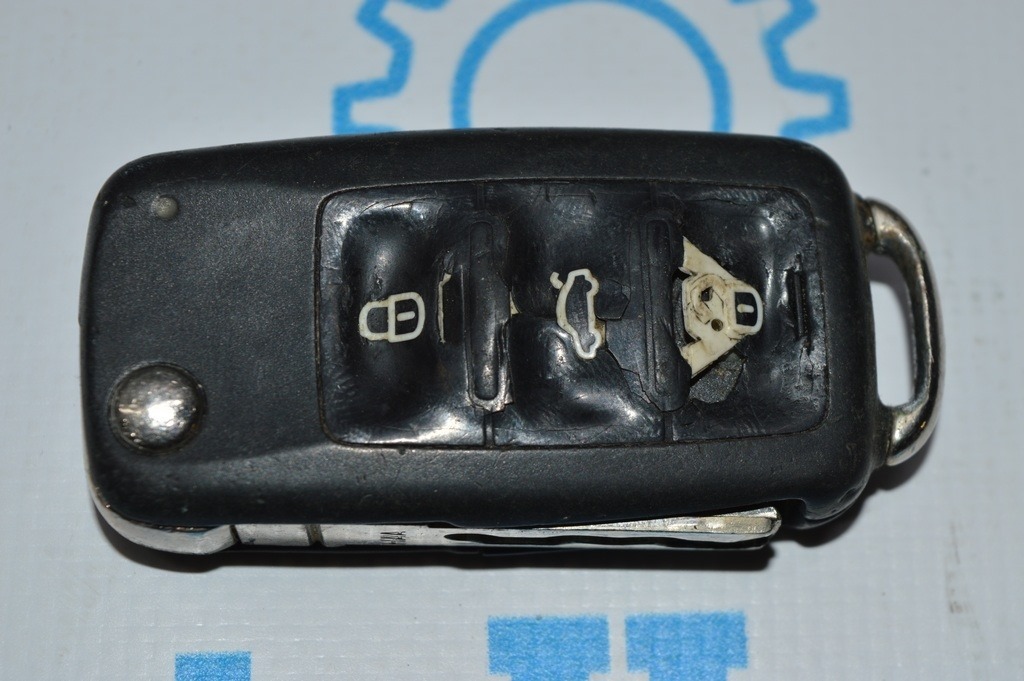 Ключ VW Passat b7 USA 4 кнопки, раскладной (05) 7\10