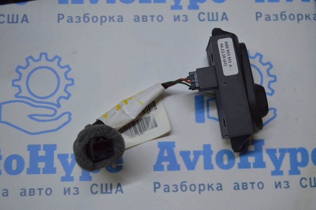 Кнопки управления рулевой колонкой и подогревом руля Audi A8 D4 10-17 с проводом 4H0971516 — фото 2