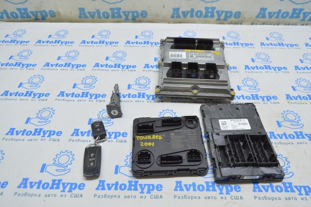 Комплект BCM+BCU+ECU+ключ+личинка VW Touareg 18- (01) 3.0d